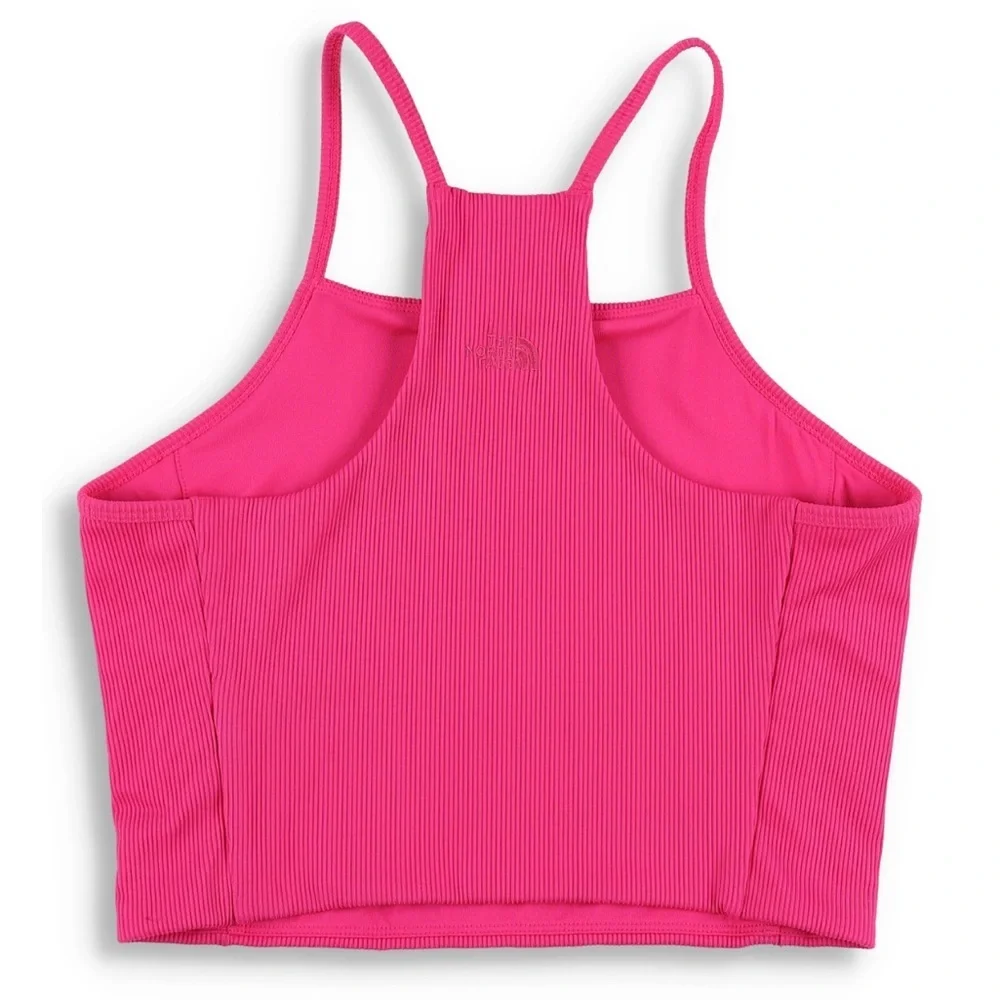 The North Face Guide Forward Rib Tanklette Women's Top Pink Glow Size XL